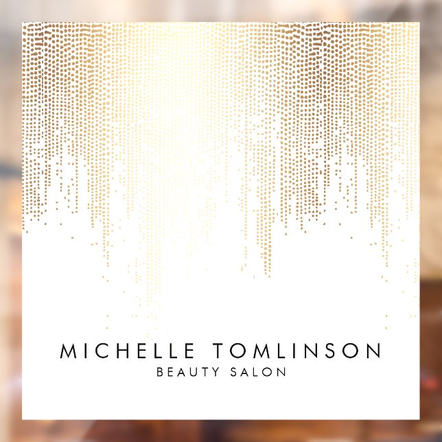 Luxe Faux Gold Confetti Rain Beauty Salon (Sheet 2)