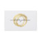 Luxe Faux Gold Painted Circle Designer Logo