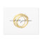 Luxe Faux Gold Painted Circle Designer Logo