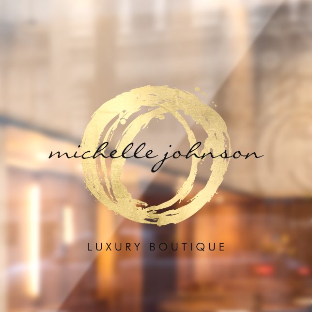 Luxe Faux Gold Painted Circle Transparent (Sheet 2)