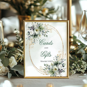 Luxe Floral Botanical Boho Cards and Gifts Sign