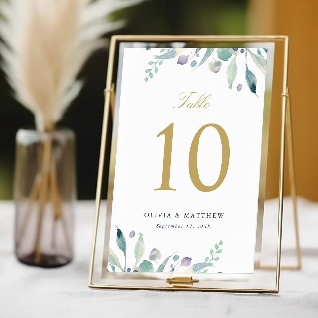 Luxe Floral Wedding Table Numbers (Creator Uploaded)
