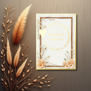 Luxe gold Botanical rustic Wedding
