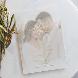 Luxe Gold Foil Script & Portrait Wedding