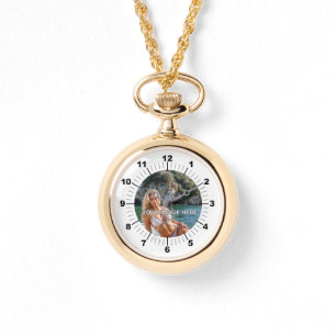 LUXE! ✨ Gold Necklace Watch for Her