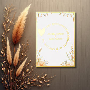 Luxe gold rustic boho floral Wedding