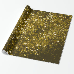 LUXE GOLD SHIMMER LOOK WRAPPING PAPER GIFT WRAP
