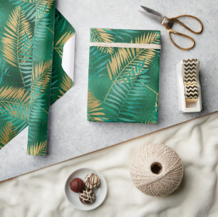 LUXE GREEN PALM SPRINGS WRAPPING PAPER GIFT WRAP