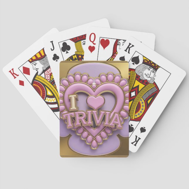 Luxe I Love Trivia Card Deck (Back)