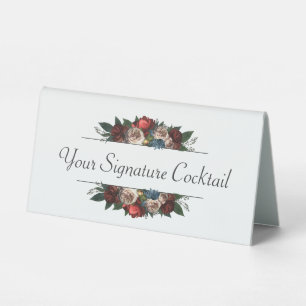 Luxe Jewel Tone Floral Signature Cocktail