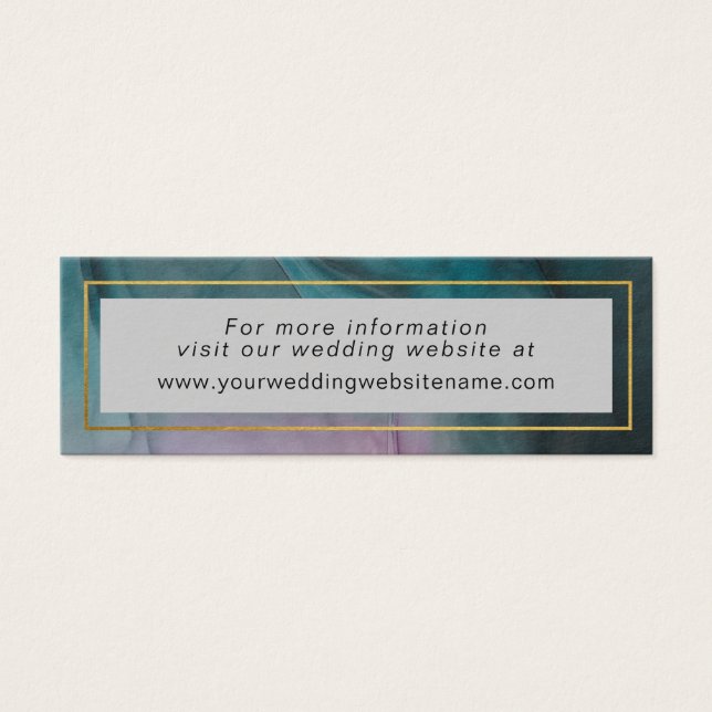 Luxe Jewel Tone Ink Wash Wedding Web Site (Front)