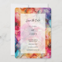 Luxe Jewel Tones Glamour Colorf Elegant Invitation