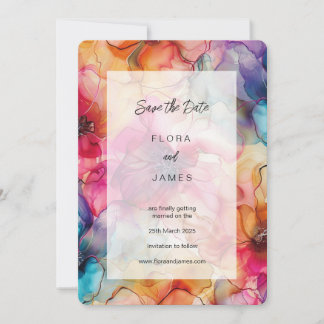 Luxe Jewel Tones Glamour Colorf Elegant Invitation