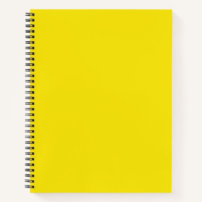 Luxe Lemon Spiral Notebook (Front)