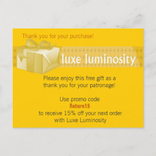 Luxe Luminosity Postcard
