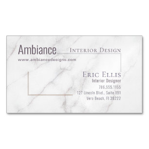 Luxe Marble Geometric Business Card