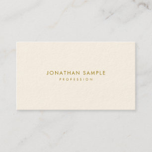 Luxe Modern Elegant Small Font Gold Text Template Business Card
