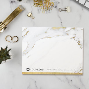 Luxe modern gold marble personalised Stationery Thank You Card