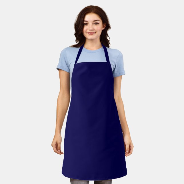 Luxe Navy CUSTOMIZABLE Apron (Worn)