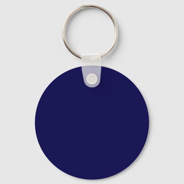 Luxe Navy CUSTOMIZABLE Key Ring (Front)