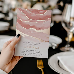 Luxe Pink Marble Birthday Party or Any Occasion