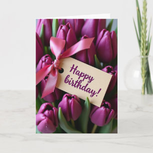 Luxe Purple Bloom Card
