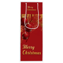 Luxe red and gold Christmas Ornaments