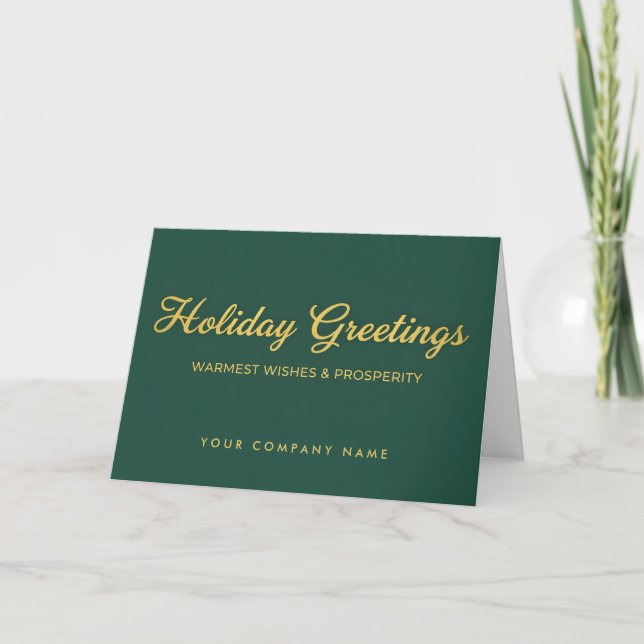 Luxe Script Holiday Greetings (Front)