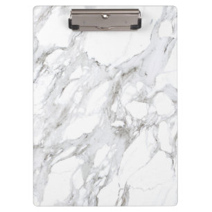 Luxe White Marble Clipboard