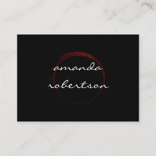 Luxe Wine Stain Business Card