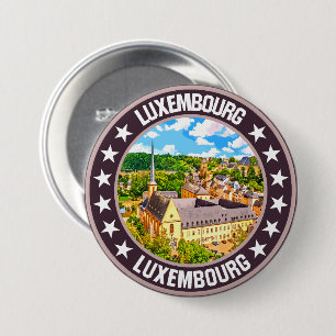 Luxembourg                                         7.5 cm round badge