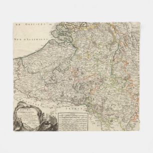 Luxembourg, Belgium Fleece Blanket