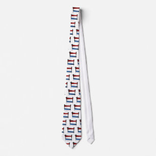 Luxembourg Brush Flag Tie