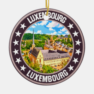Luxembourg                                         ceramic ornament