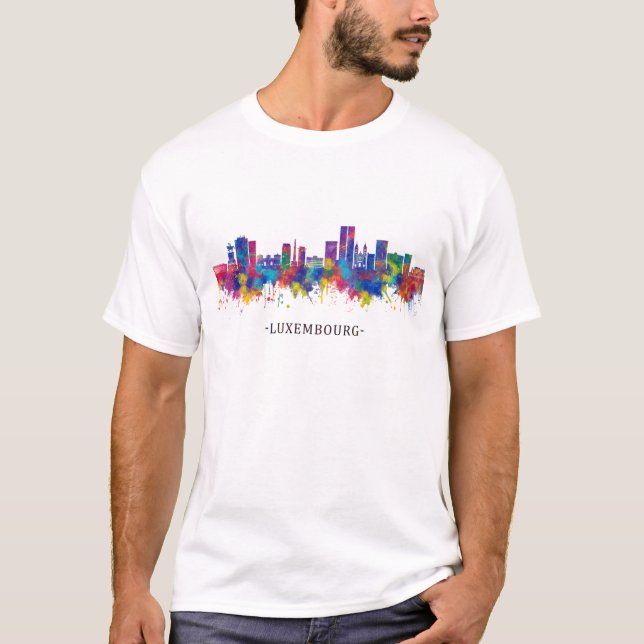 Luxembourg City Skyline T-Shirt (Front)