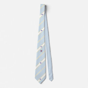 Luxembourg city stripes flag tie