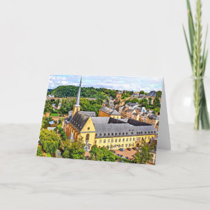 Luxembourg Cityscape photograph Card