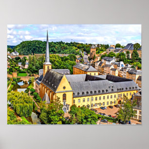 Luxembourg Cityscape photograph Poster