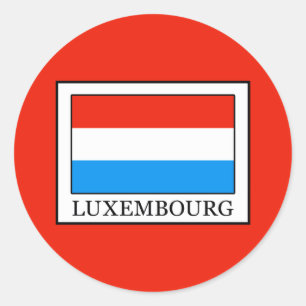 Luxembourg Classic Round Sticker