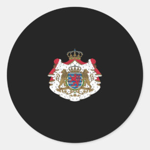 Luxembourg Coat of Arms Classic Round Sticker