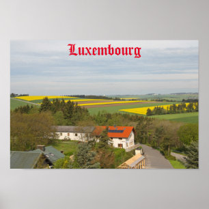 Luxembourg countryside poster