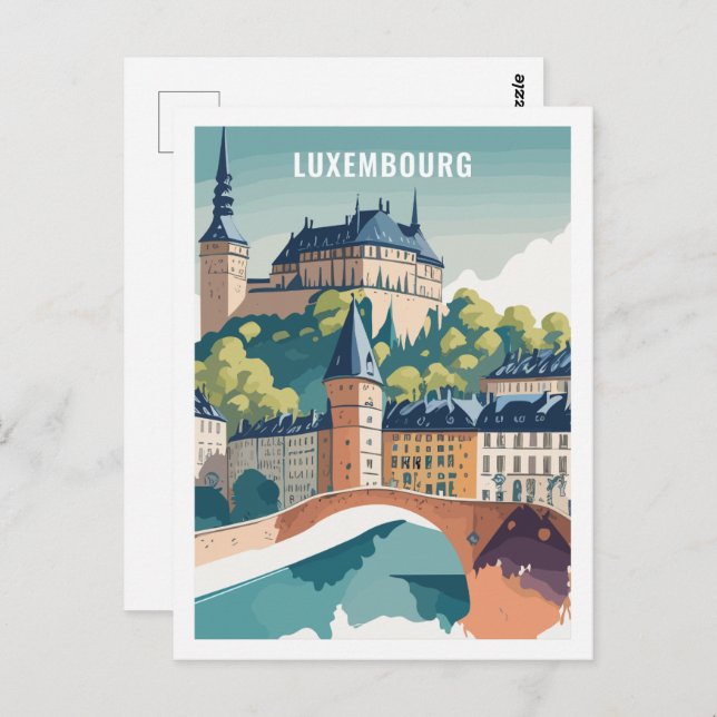 Luxembourg Famous Travel Place Postcard (Front/Back)