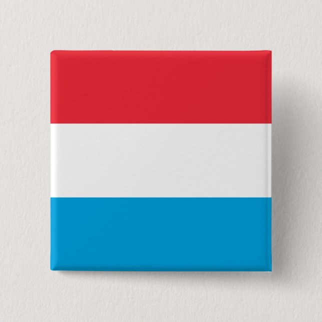Luxembourg Flag 15 Cm Square Badge (Front)