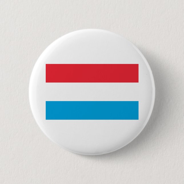 Luxembourg Flag 6 Cm Round Badge (Front)