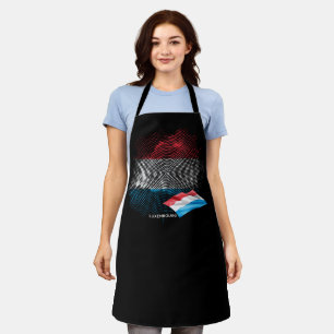 Luxembourg flag apron