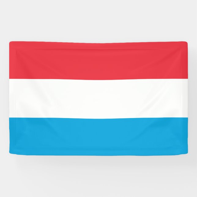 Luxembourg Flag Banner (Horizontal)