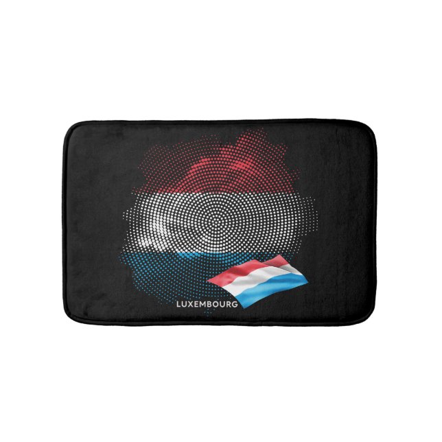 Luxembourg flag bath mat (Front)