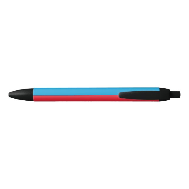 Luxembourg Flag Black Ink Pen (Back)