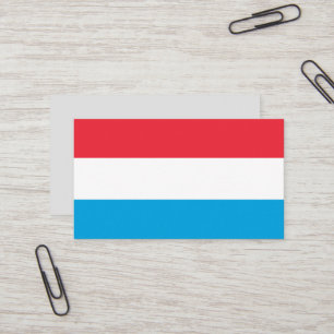 Luxembourg flag business card