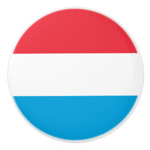 Luxembourg Flag Ceramic Knob